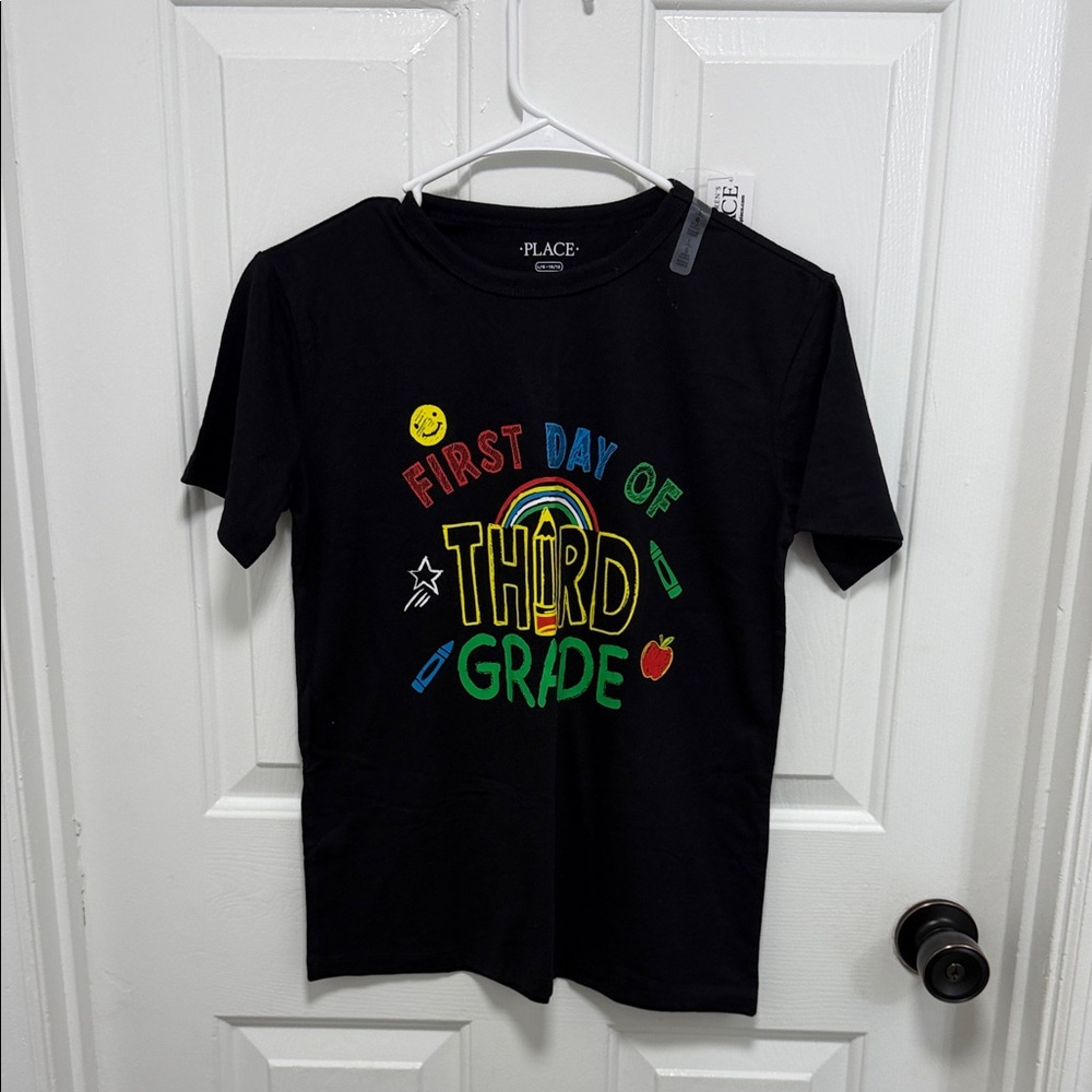 The Children's Place Black "First Day of Third Grade" Graphic Tee
